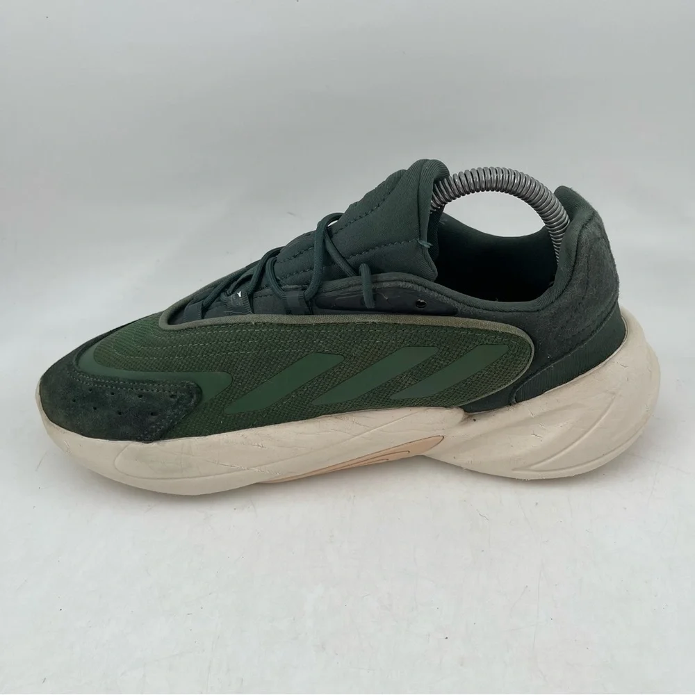 Adidas Men’s Ozelia Shadow Green- SZ 7 -Oxide Lace-Up Low Top Running Shoes